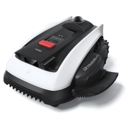 Ecovacs Goat O1000 robot lawn mower on white background